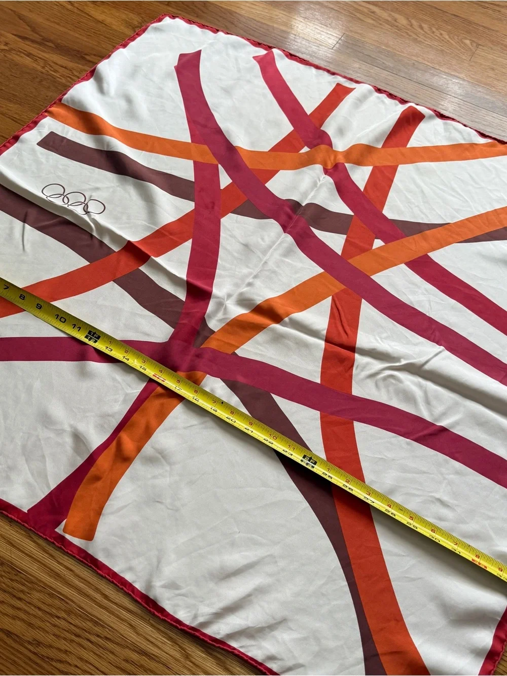 Vintage silk Olympics world games scarf